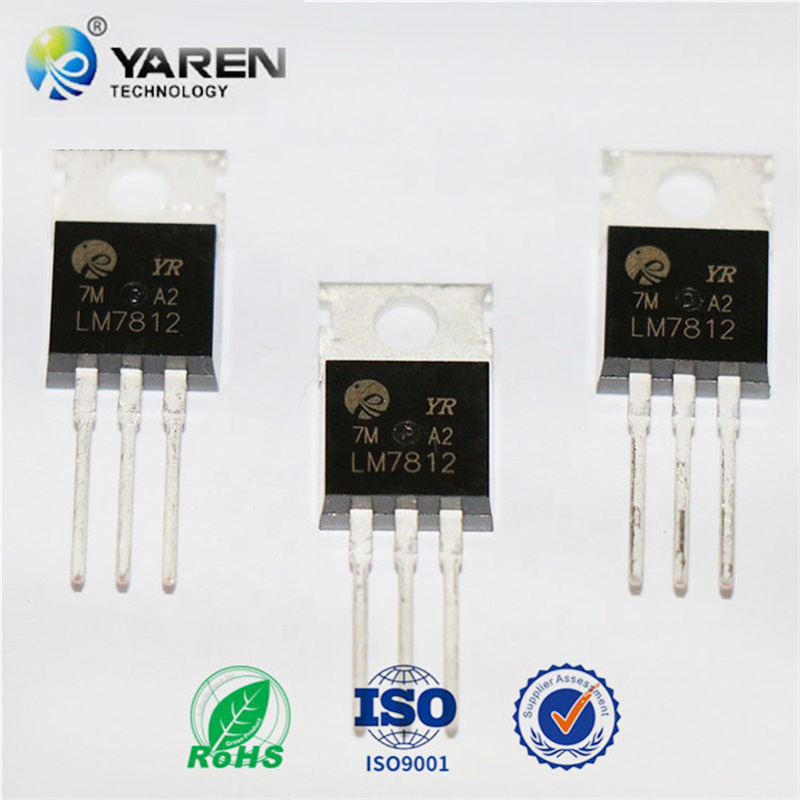 Integrated Circuit Power Ic Model LM7812 TO-220 package 2A