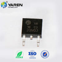 Transistor Mosfet 3 Pins N- mosfet Model Electronic Component YR20N03D  TO-252 package 20A 30V