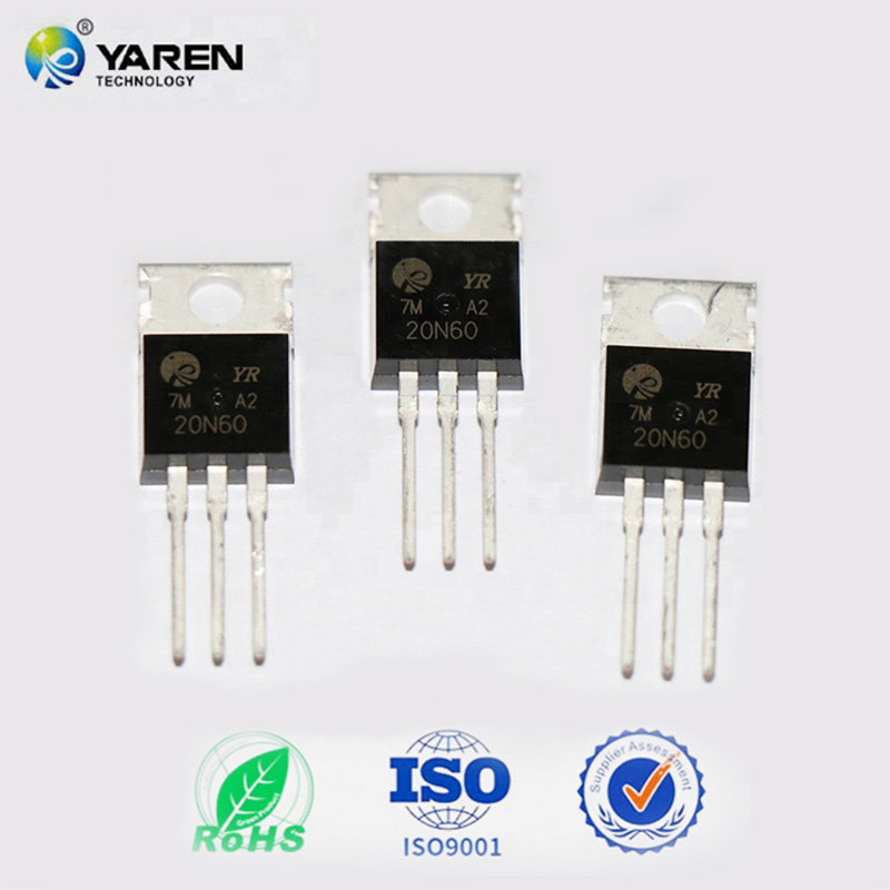 3 Pins N-channel Mosfet Model Electronic Component YR20N60G TO-247 package 20A 650V