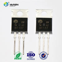Switching Diodes Silicon Controlled Rectifier SCR 3 pins model BT137 TO-220 package 8A 600v