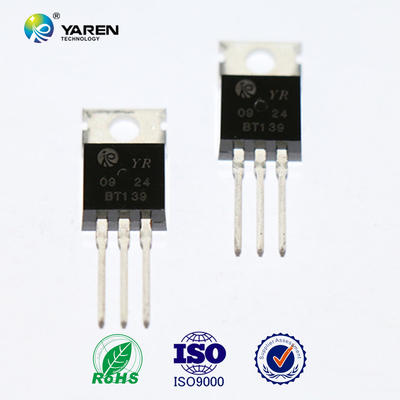 Silicon Diode Controlled Rectifier SCR 3 pins model BT139 TO-220 package 16A 600v